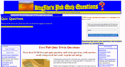 Desktop Screenshot of freetrivia-and-pubquizquestions.com